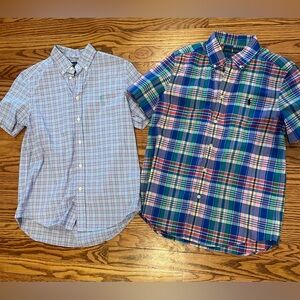 Boys Ralph Lauren button up shirts. Size 14/16